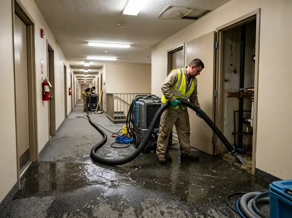multi-unit-apartment-hallway-f-005 — frequently asked questions, Emergency Burst Pipe Water Extraction & Removal in Saugatuc…
